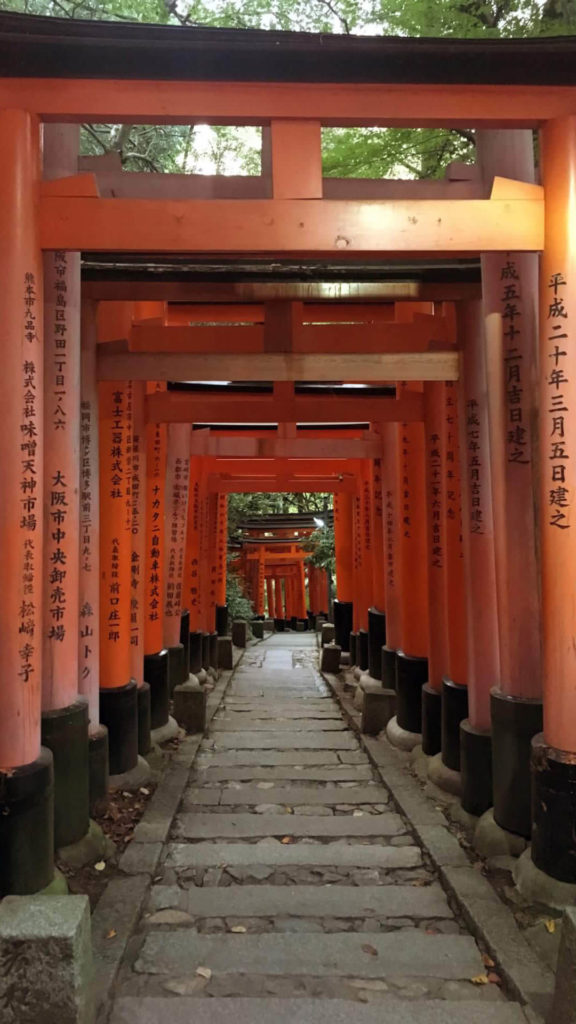 Fushimi Inari sentiero torii