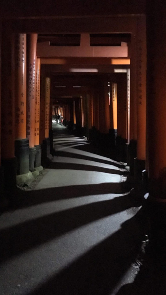 Fushimi Inari torii ombre